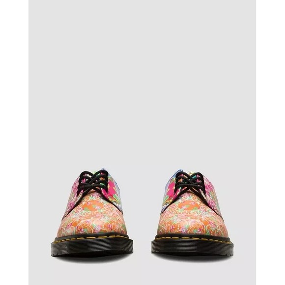 DR. MARTENS Smiths Daze Oxfords Multicolored Pink Floral Women's 5 - Picture 4 of 12